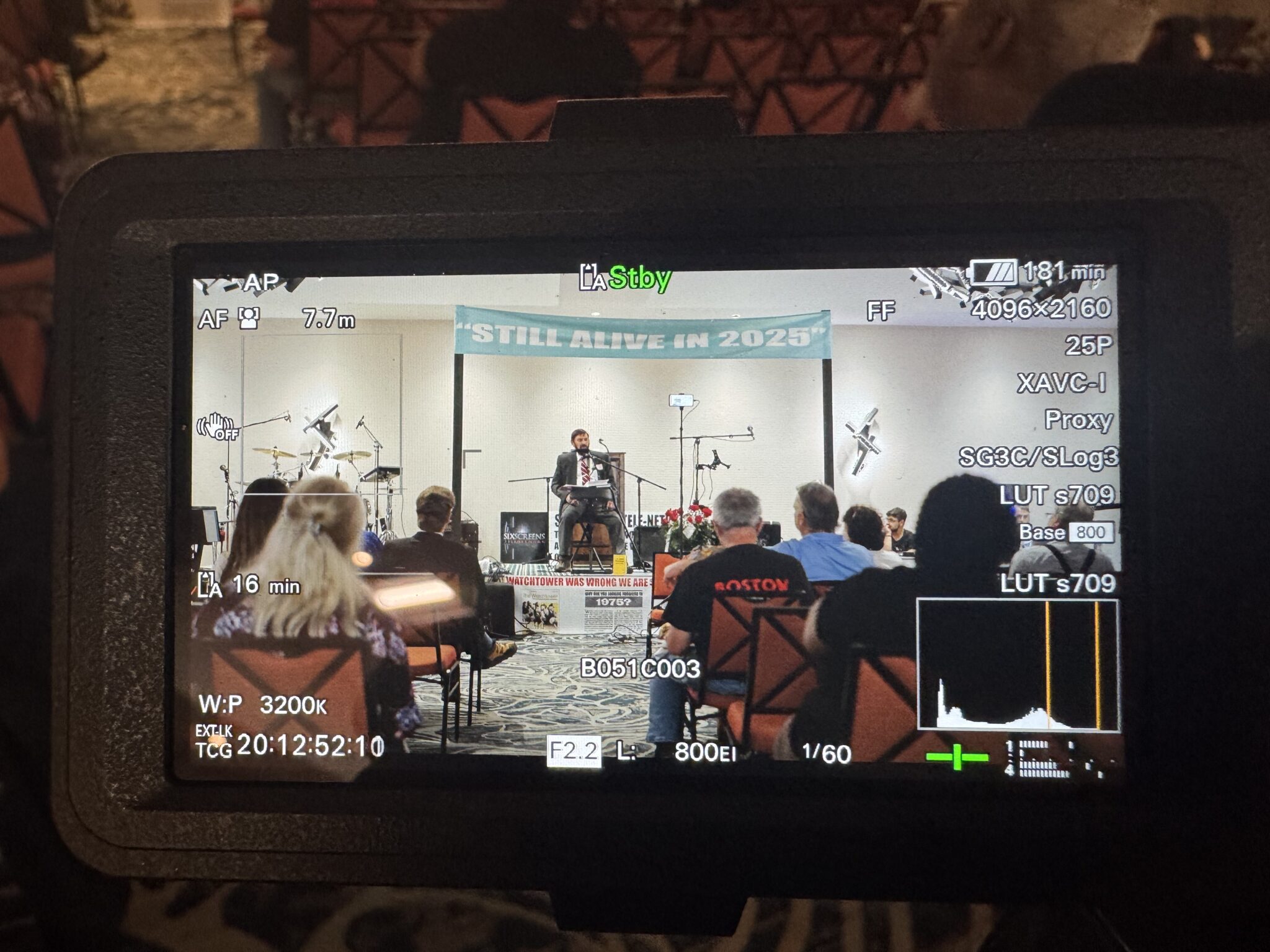 Documentary crew filming on location in the U.S., Hijos del Fin del Mundo